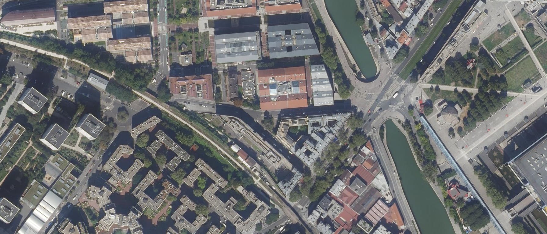 Vue aérienne de LA COMPAGNIE DE FORMATION PIGIER Performance (Paris 19e  Arrondissement - 75)