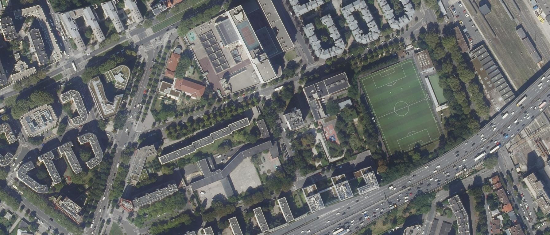 Vue aérienne de Lycée professionnel Nicolas Louis Vauquelin