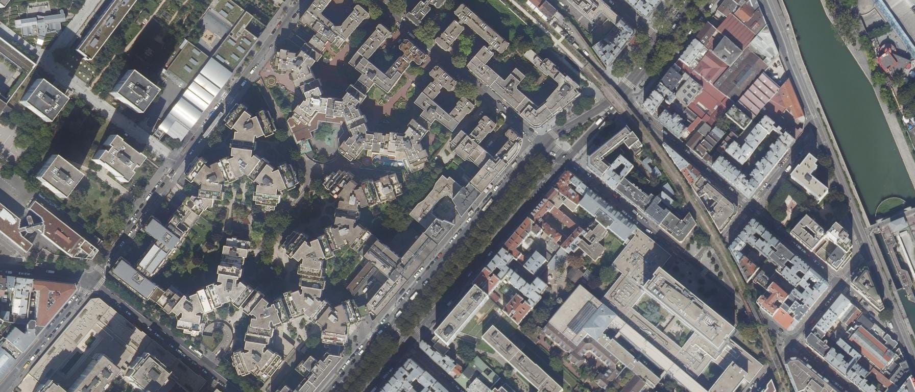 Vue aérienne de Ecole Nationale Supérieure d'Architecture de Paris-La Villette