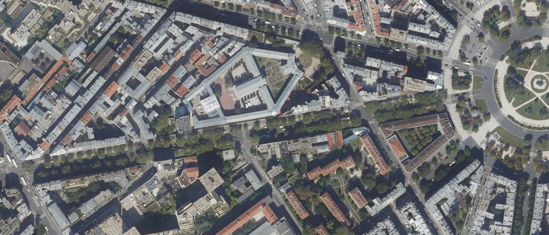 Vue aérienne de Institut Supérieur Clorivière