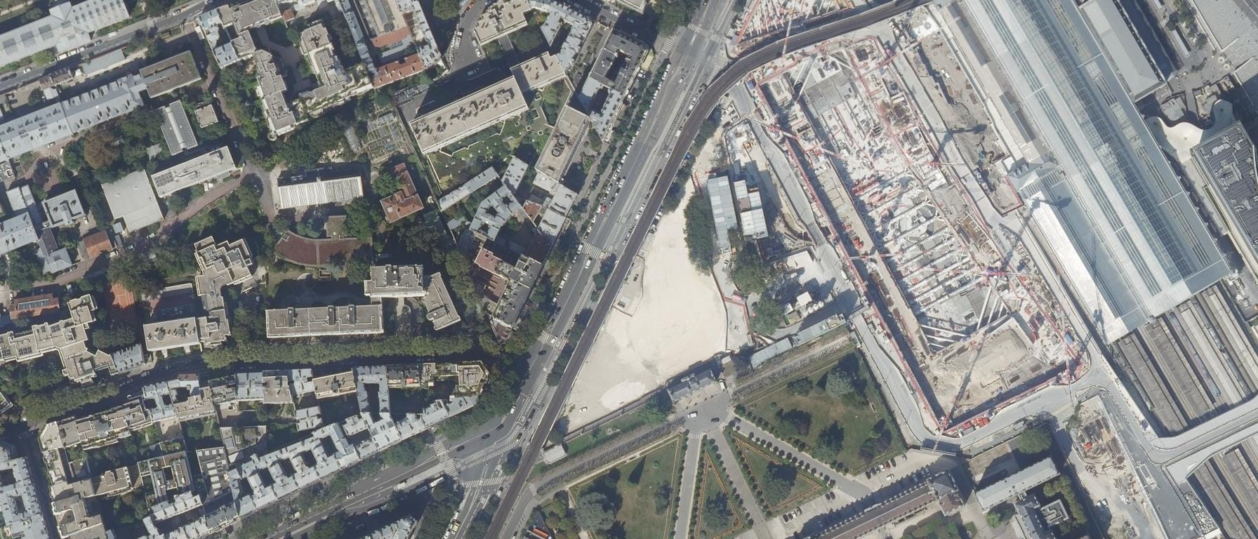 Vue aérienne de IFSI Pitié Salpetrière (AP-HP)