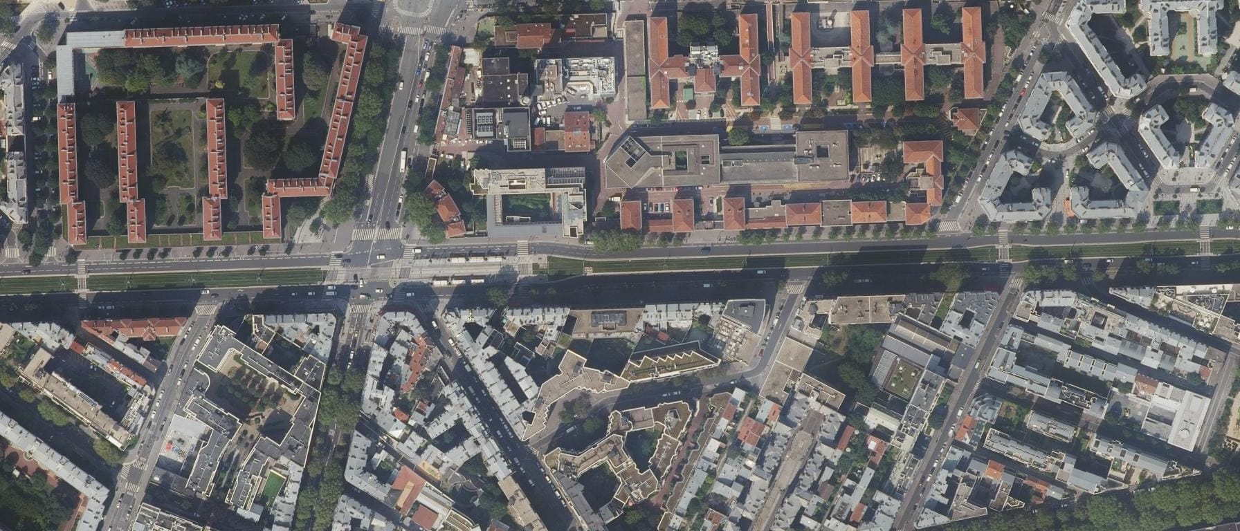 Vue aérienne de IFSI Bichat (AP-HP)