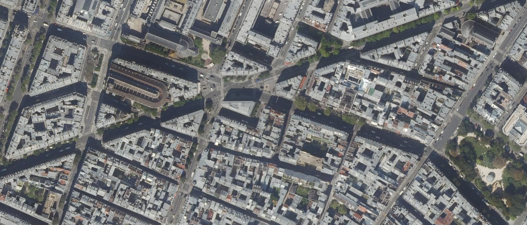 Vue aérienne de Centre de préparation au diplôme d'état d'audioprothèsiste Conservatoire National des Arts et Métiers