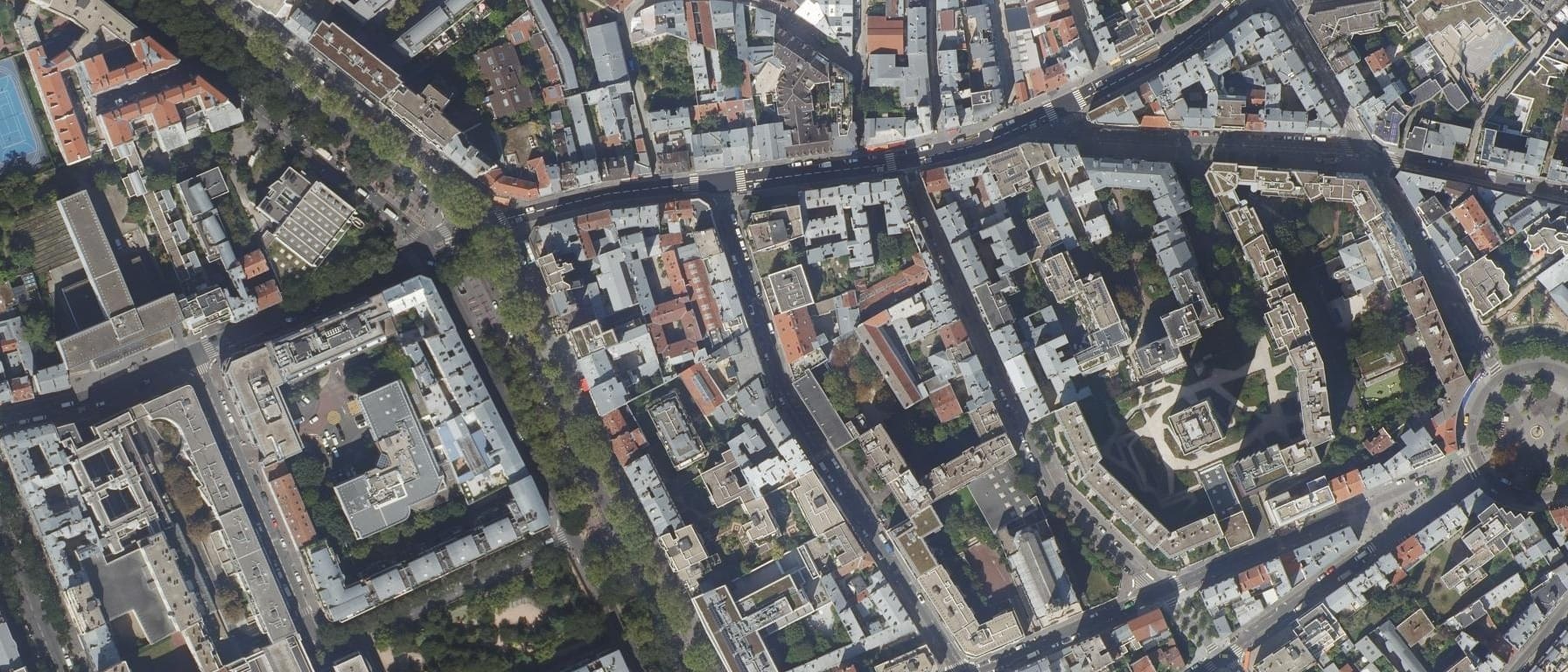Vue aérienne de Lycée ESTBA