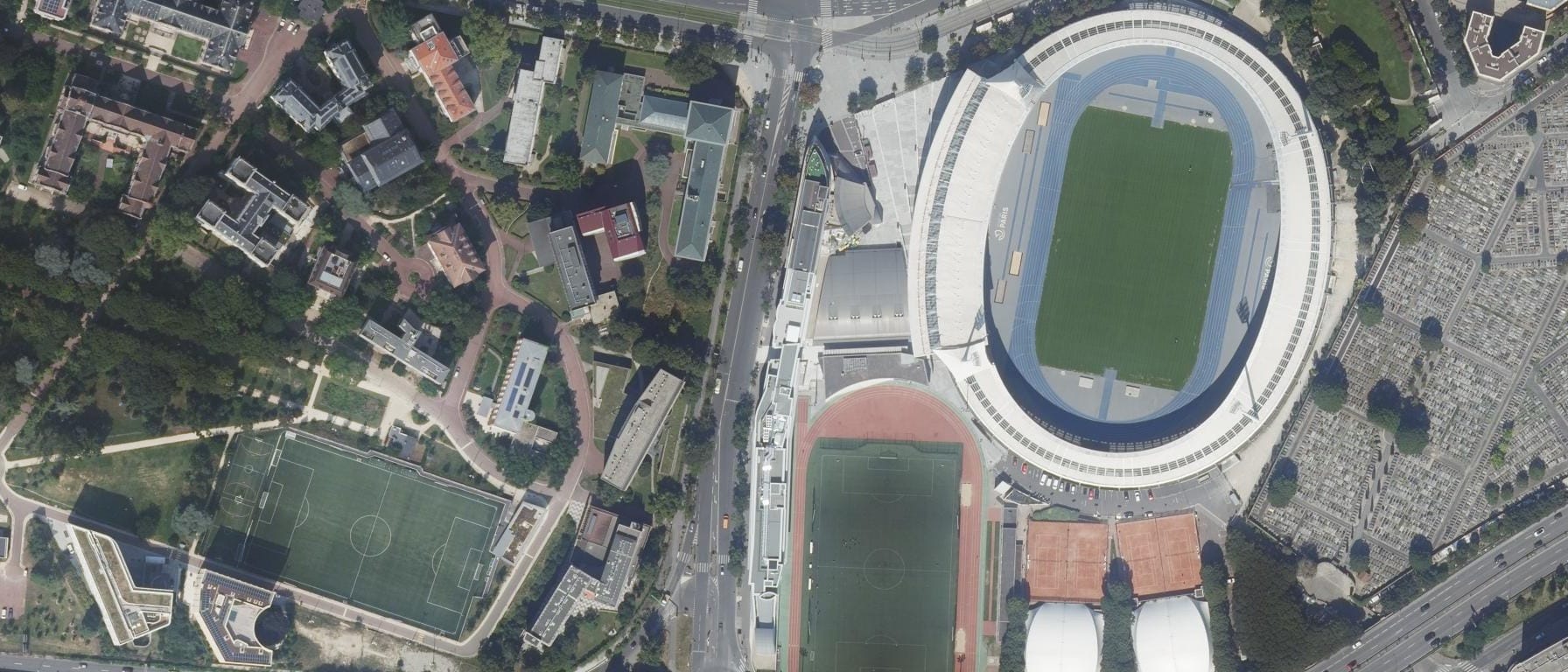 Vue aérienne de EBS Paris - Programme Grande Ecole - European track - Campus de Paris puis Barcelone