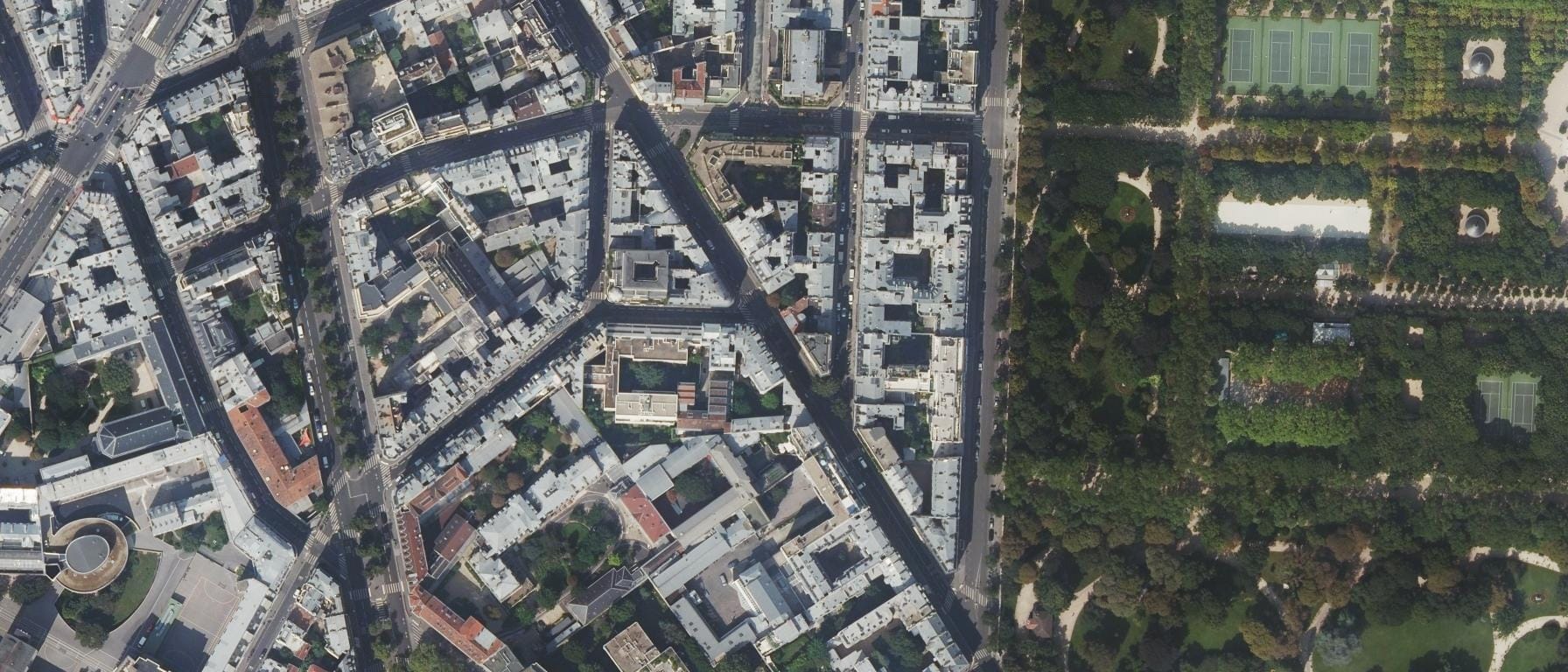 Vue aérienne de Institut Sainte-Genevieve