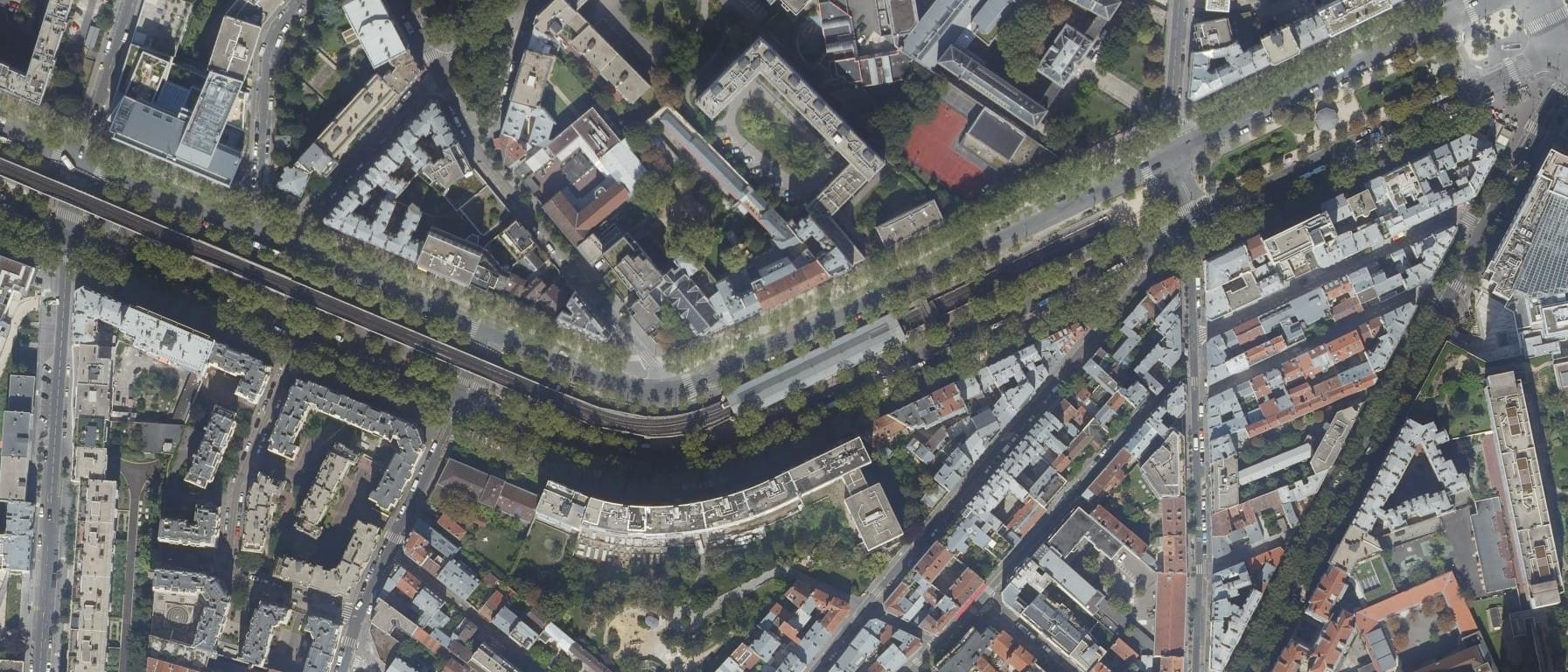 Vue aérienne de Lycée Le Rebours