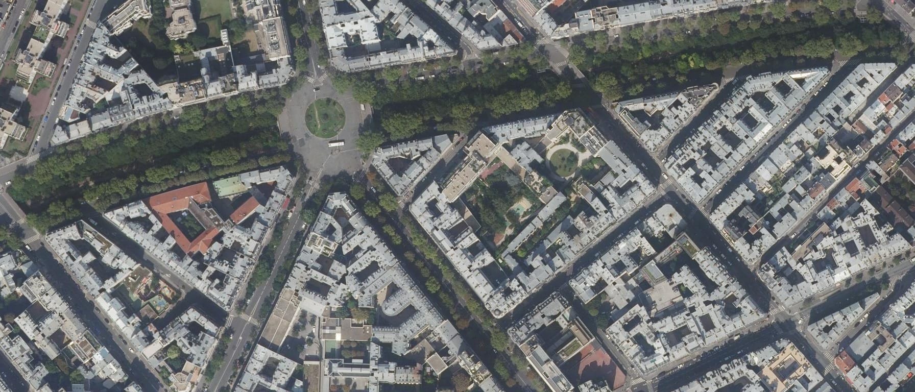 Vue aérienne de Ecole Sornas (Paris 17e Arrondissement - 75)