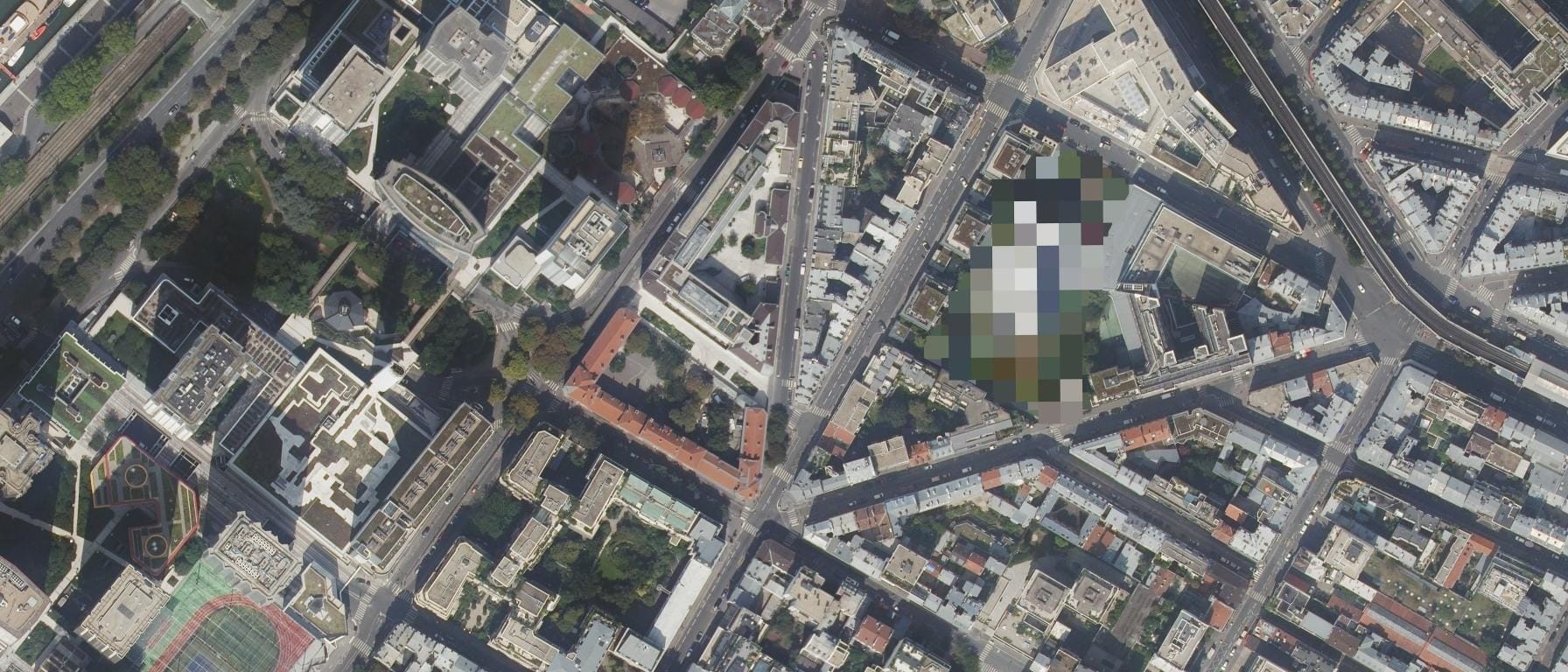 Vue aérienne de ECE Paris (Paris 15e Arrondissement - 75)