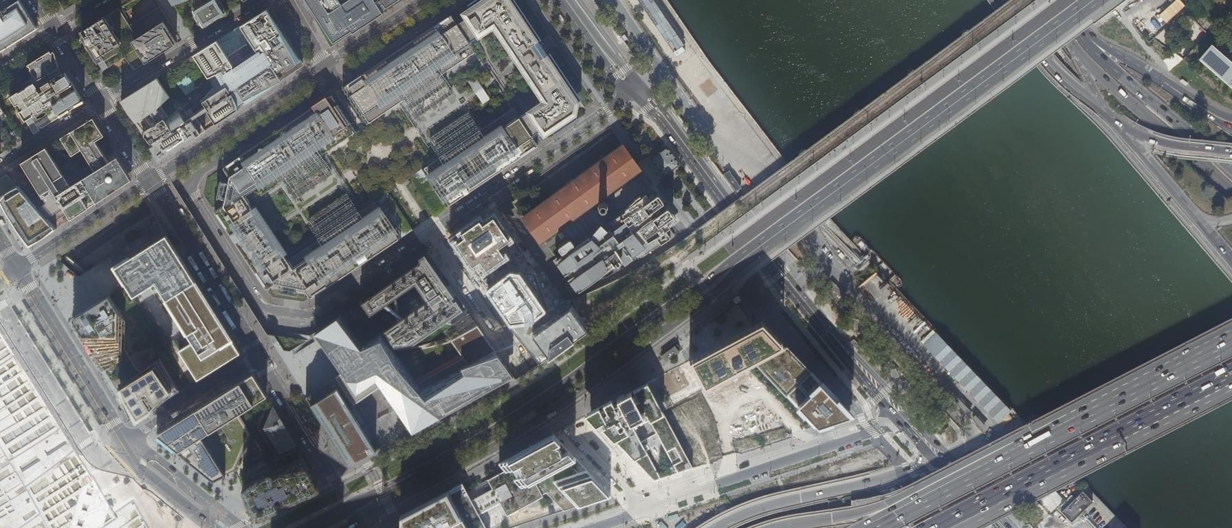Vue aérienne de Ecole Nationale Supérieure d'Architecture de Paris-Val de Seine