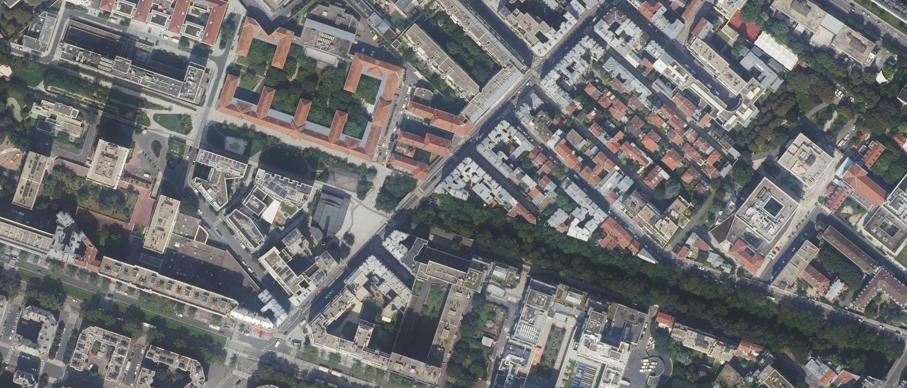 Vue aérienne de IFSI Croix Rouge Française Paris