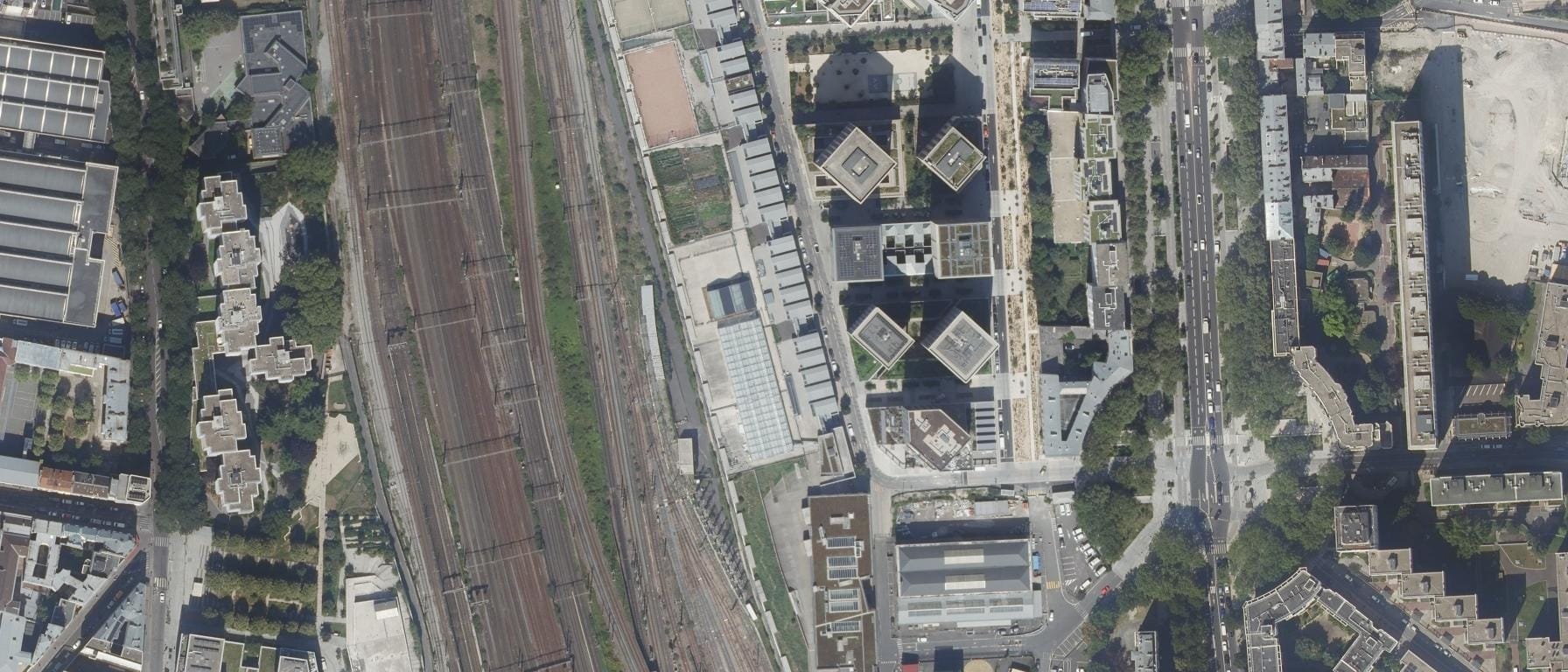 Vue aérienne de ENC Bessières Apprentissage - CFA Académique de Paris