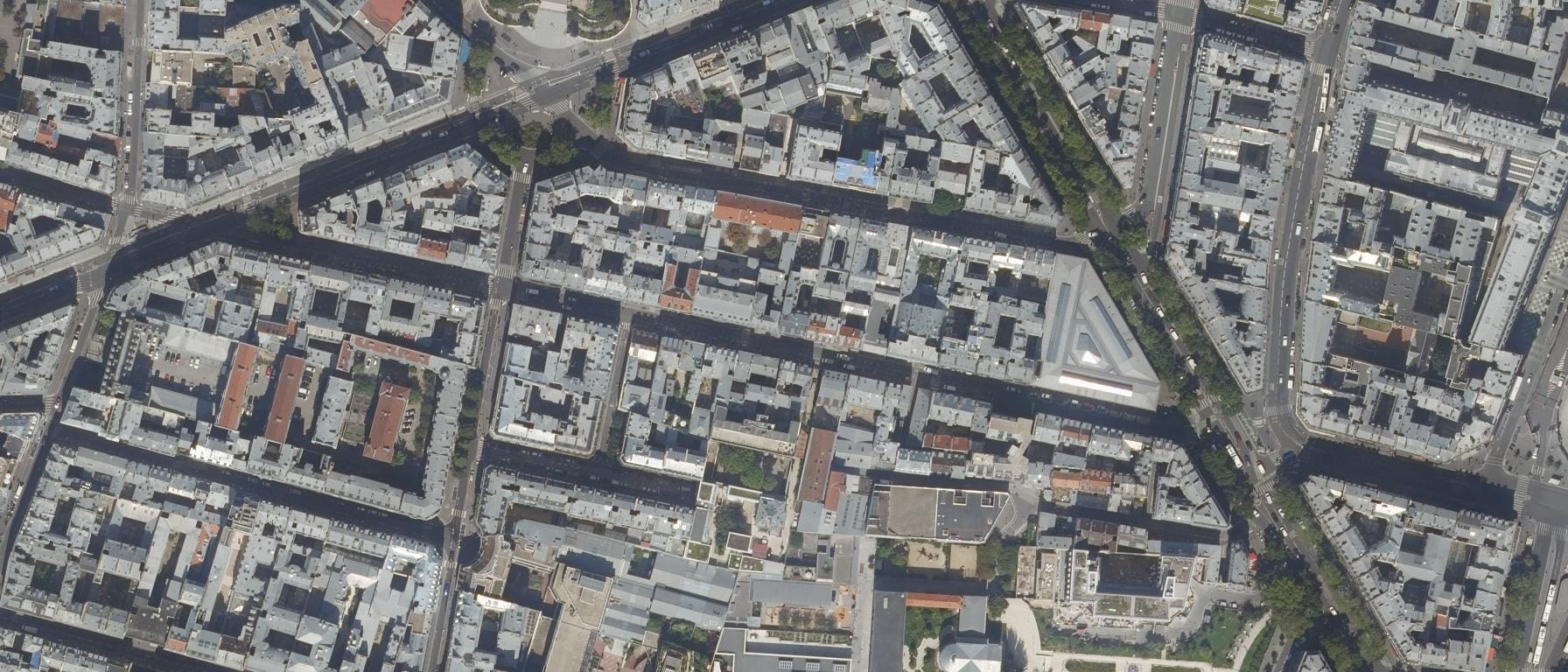 Vue aérienne de ISEFAC (Paris 10e Arrondissement - 75)