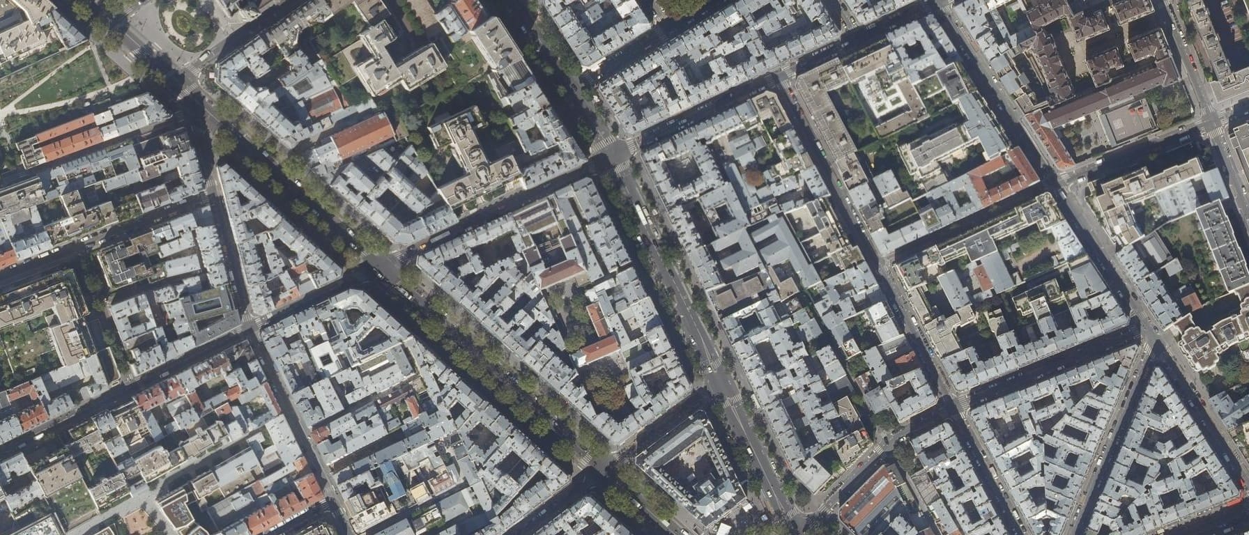 Vue aérienne de ISART Digital (Paris 11e  Arrondissement - 75)