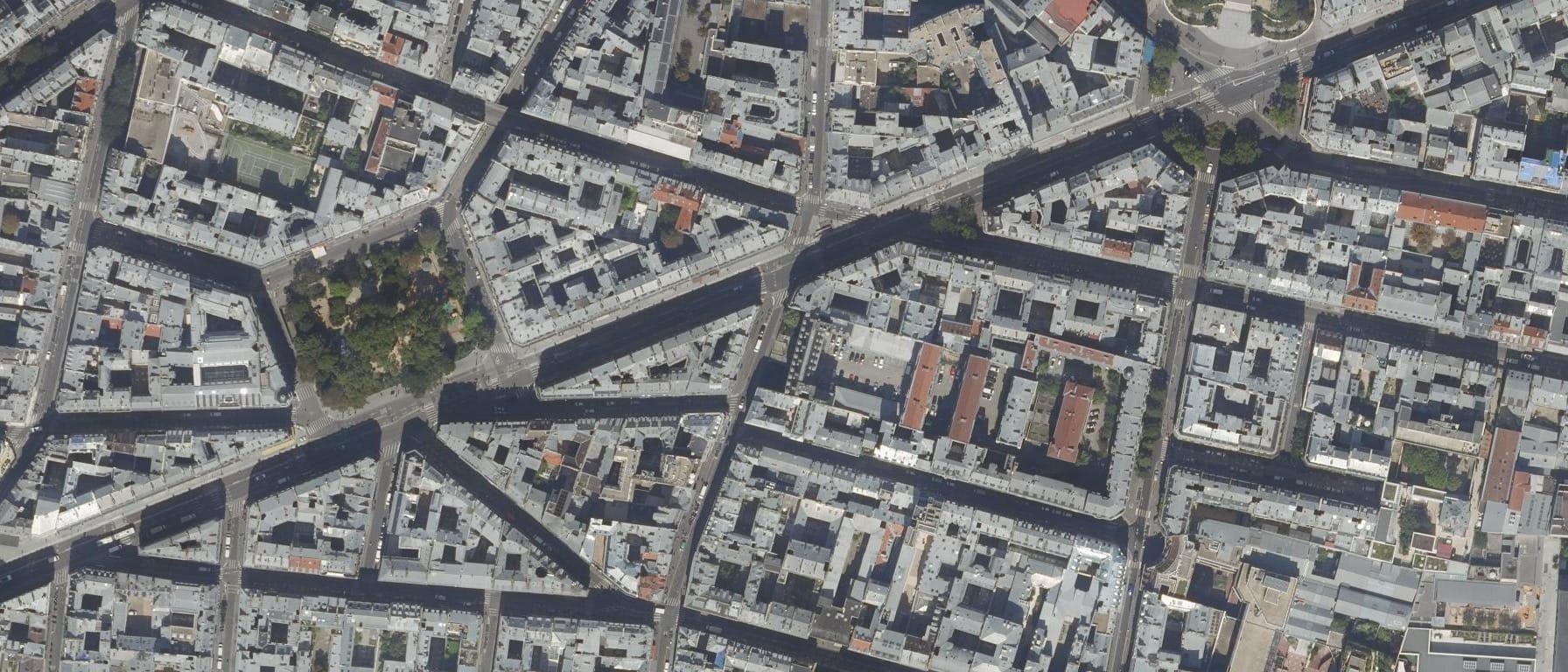 Vue aérienne de Institut National Supérieur des Etudes Comptables en alternance et par Correspondance - INSECC