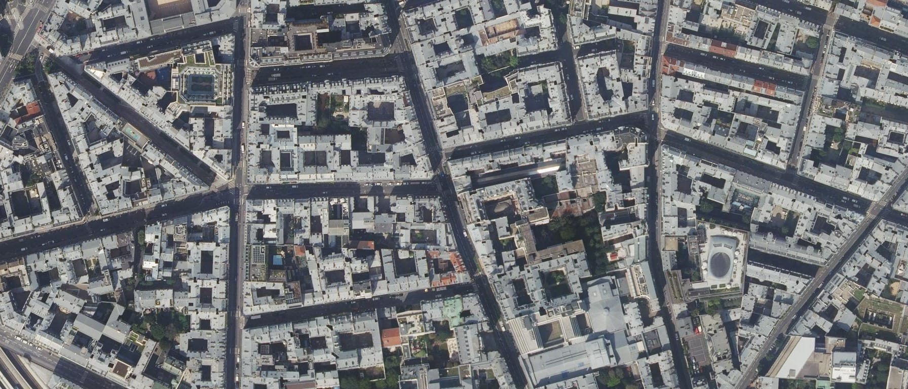 Vue aérienne de H3 Campus Paris (Paris  9e  Arrondissement - 75)
