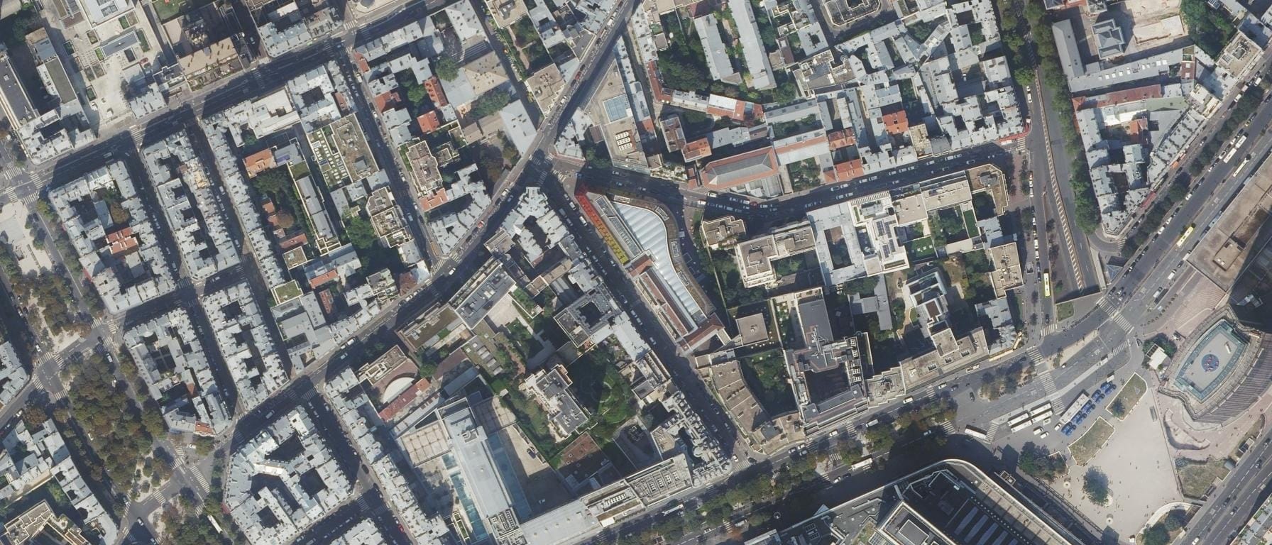 Vue aérienne de EGC SUP de V - Paris (Paris 15e  Arrondissement - 75)