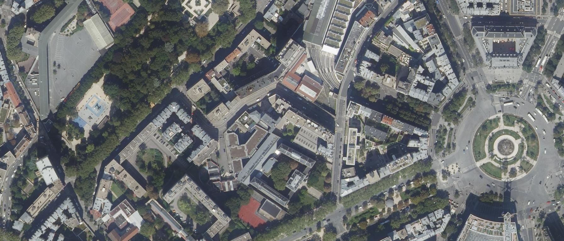 Vue aérienne de OF-CFA Groupe Médicis - Formeko (Paris 13e  Arrondissement - 75)
