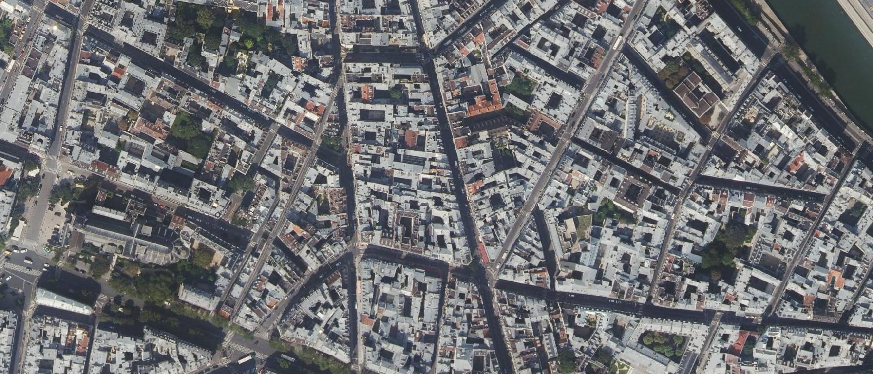 Vue aérienne de Université PSL - Lycée Henri-IV (Paris 6e Arrondissement - 75)