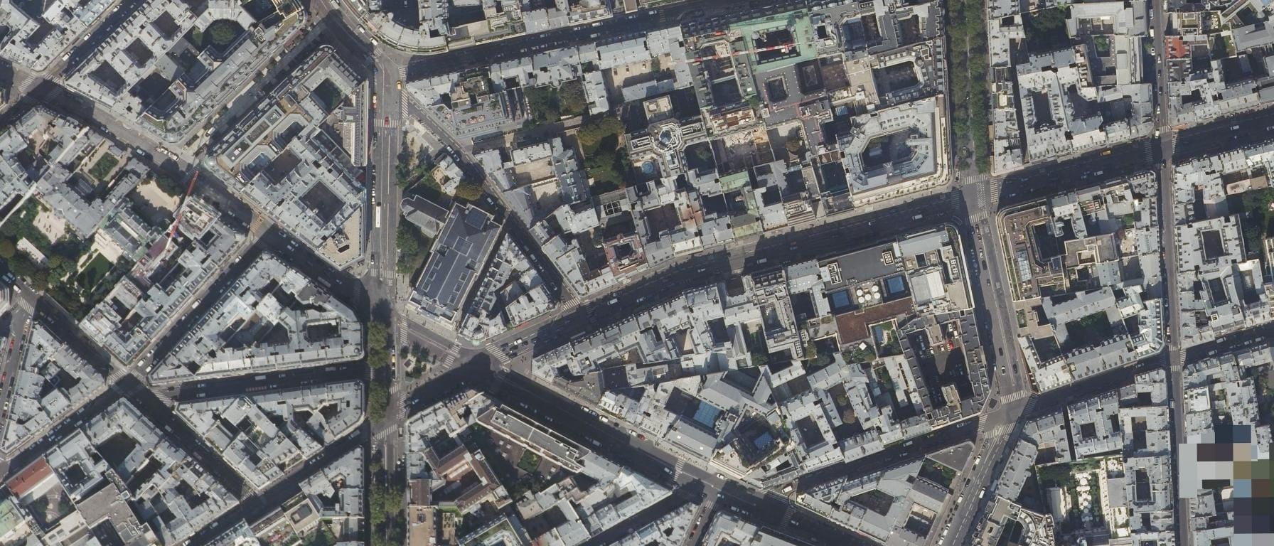 Vue aérienne de OF-CFA International Terra Institute (Paris 19e  Arrondissement - 75)