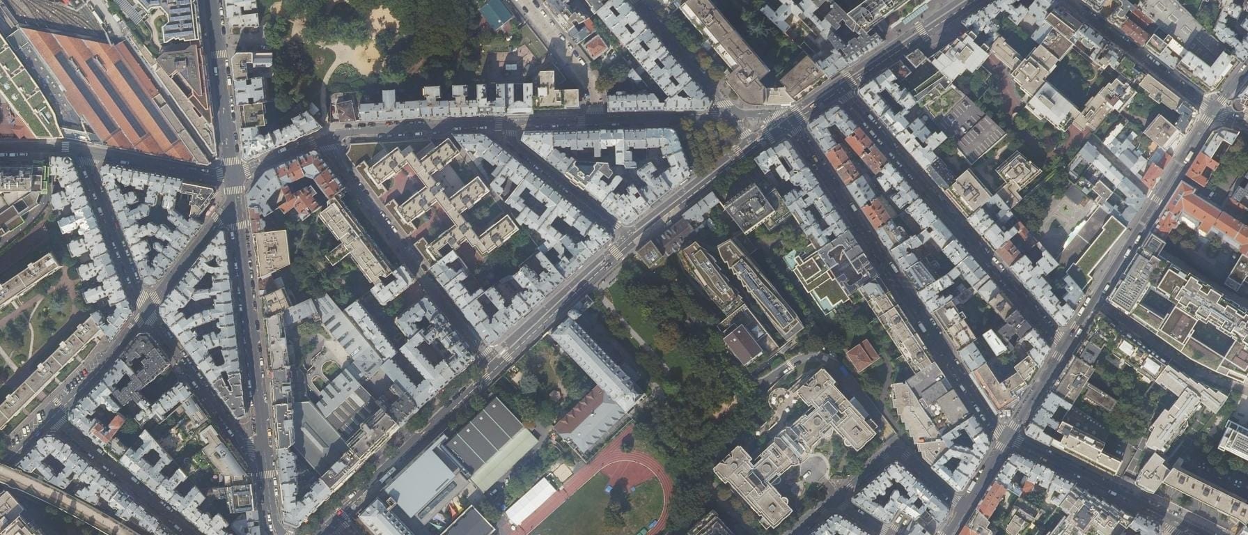 Vue aérienne de Université Paris Panthéon Assas