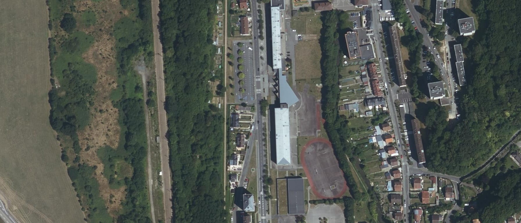 Vue aérienne de Lycée Thomas Corneille - IFPRA
