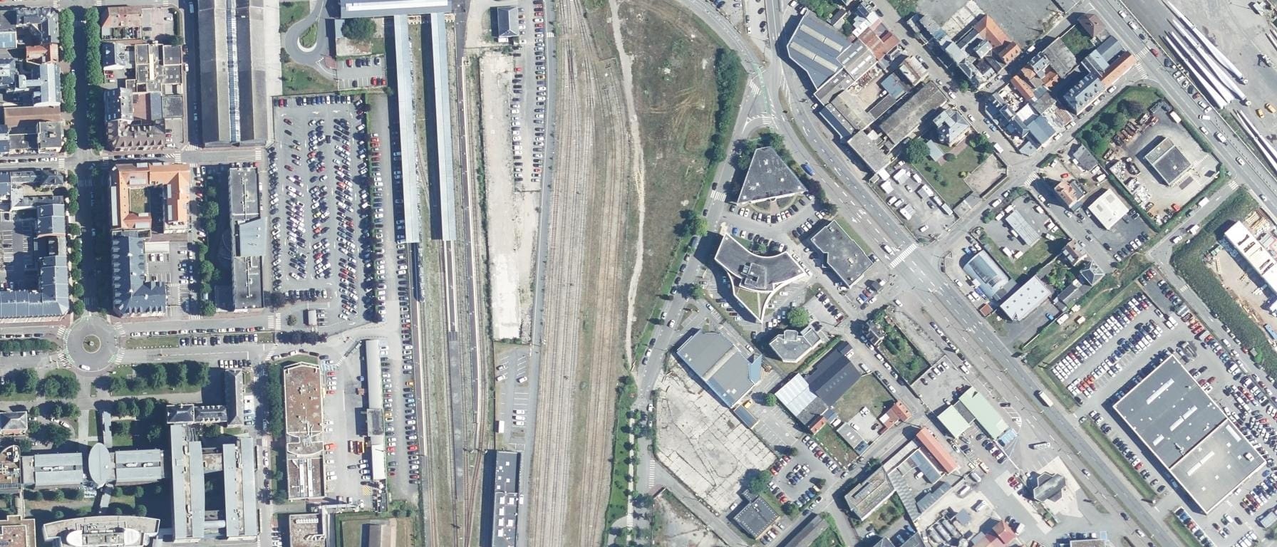 Vue aérienne de IFPRA - Lycée professionnel Emulation Dieppoise