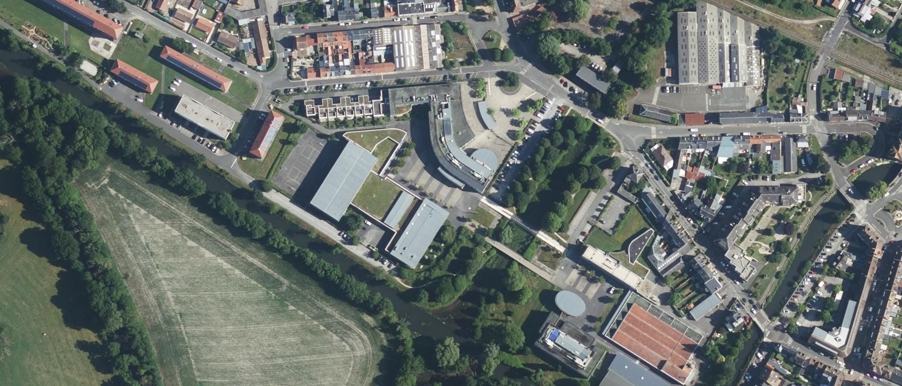 Vue aérienne de Lycée Anguier