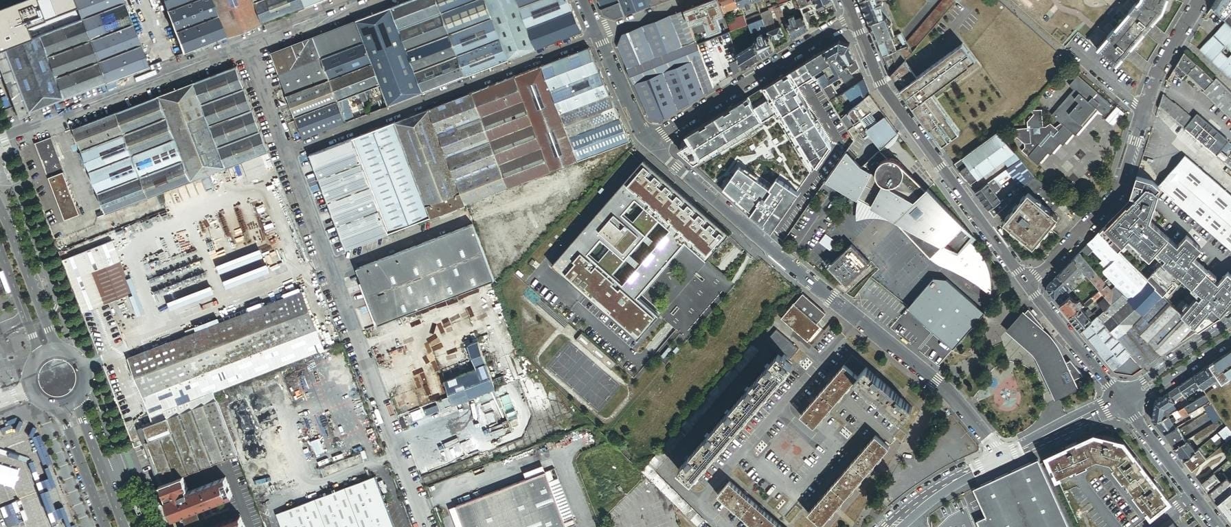 Vue aérienne de IFPRA - Lycée professionnel Jules Lecesne