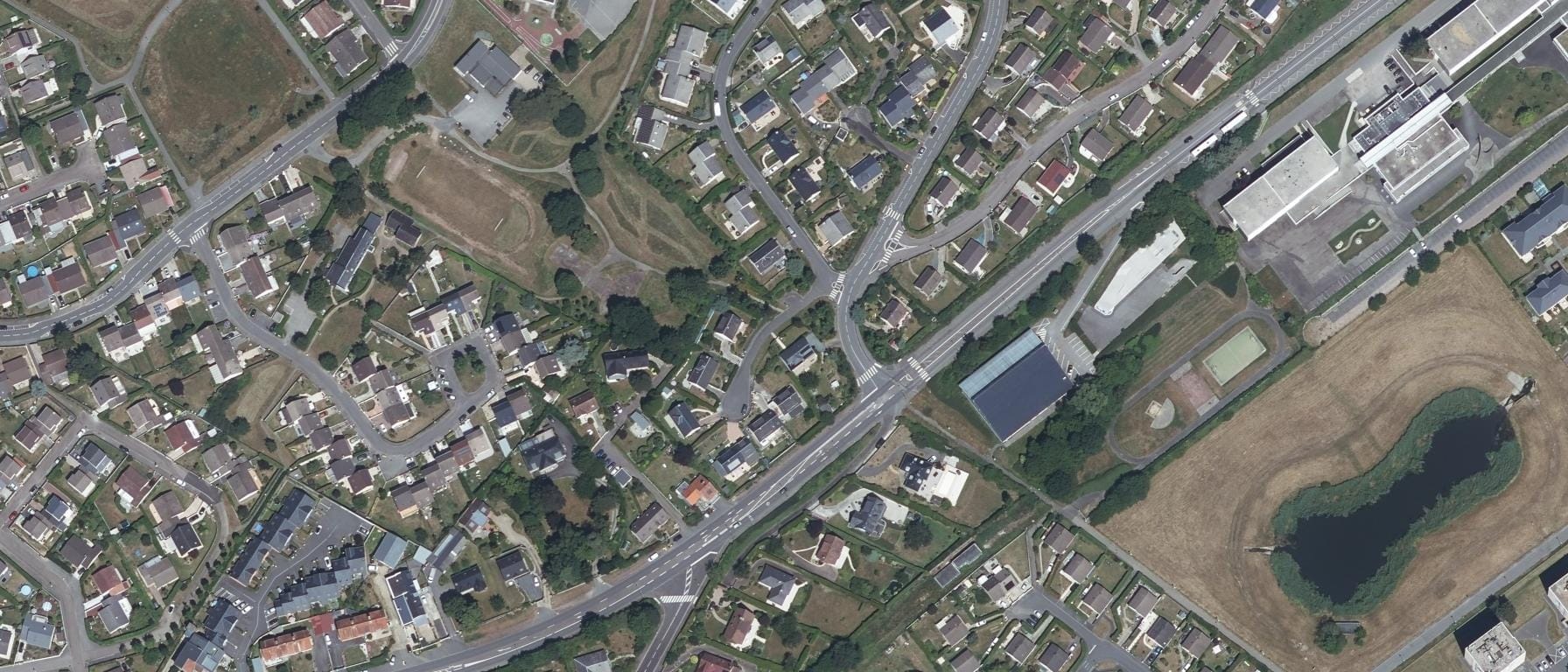 Vue aérienne de Lycée Jean Prevost