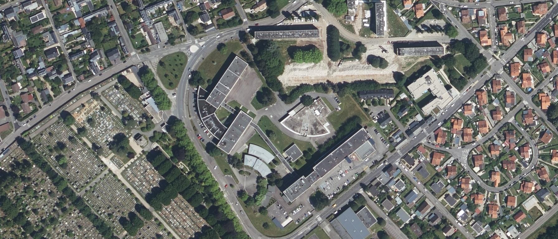Vue aérienne de Lycée Gustave Flaubert