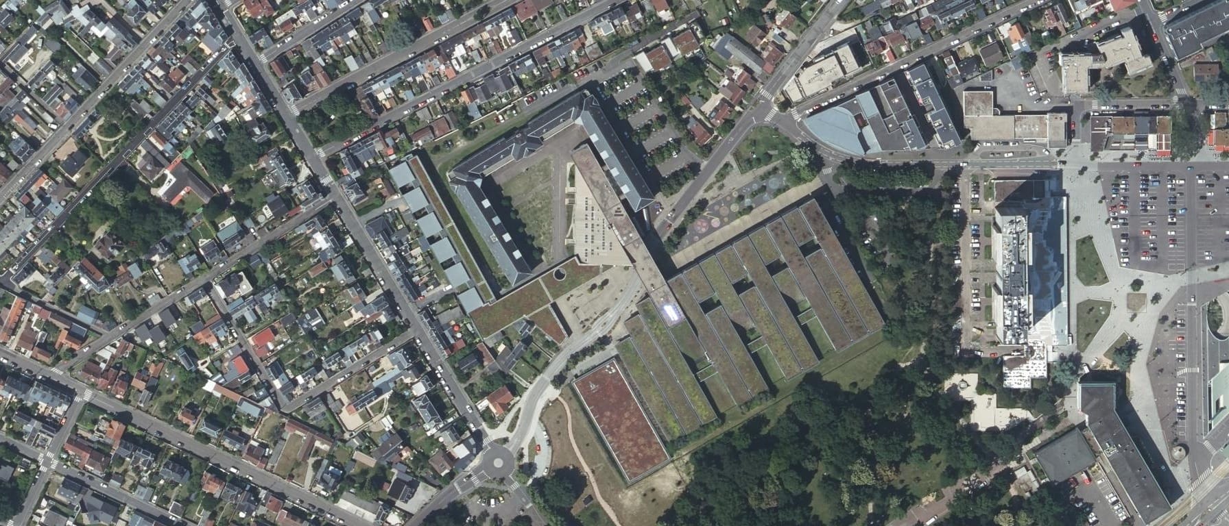 Vue aérienne de GRETA Rouen Maritime - Lycée Marcel Sembat
