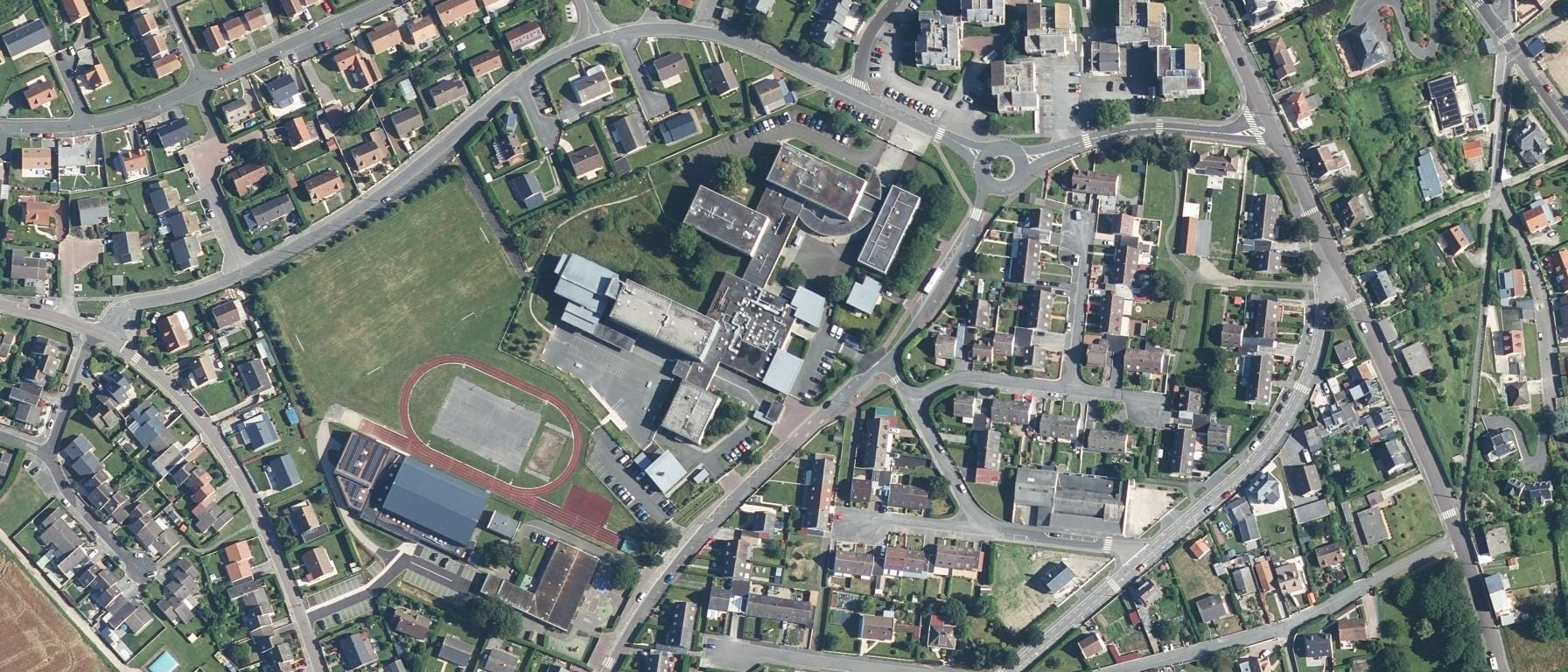 Vue aérienne de IFPRA - Lycée professionnel Le Hurle-Vent