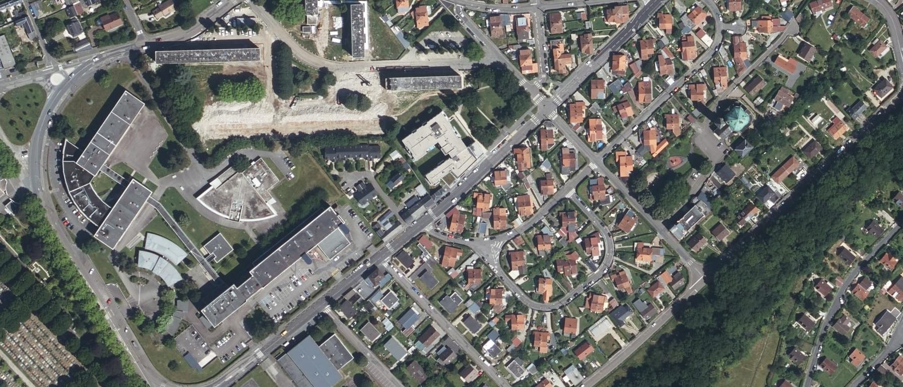 Vue aérienne de IFPRA- Lycée professionnel Gustave Flaubert