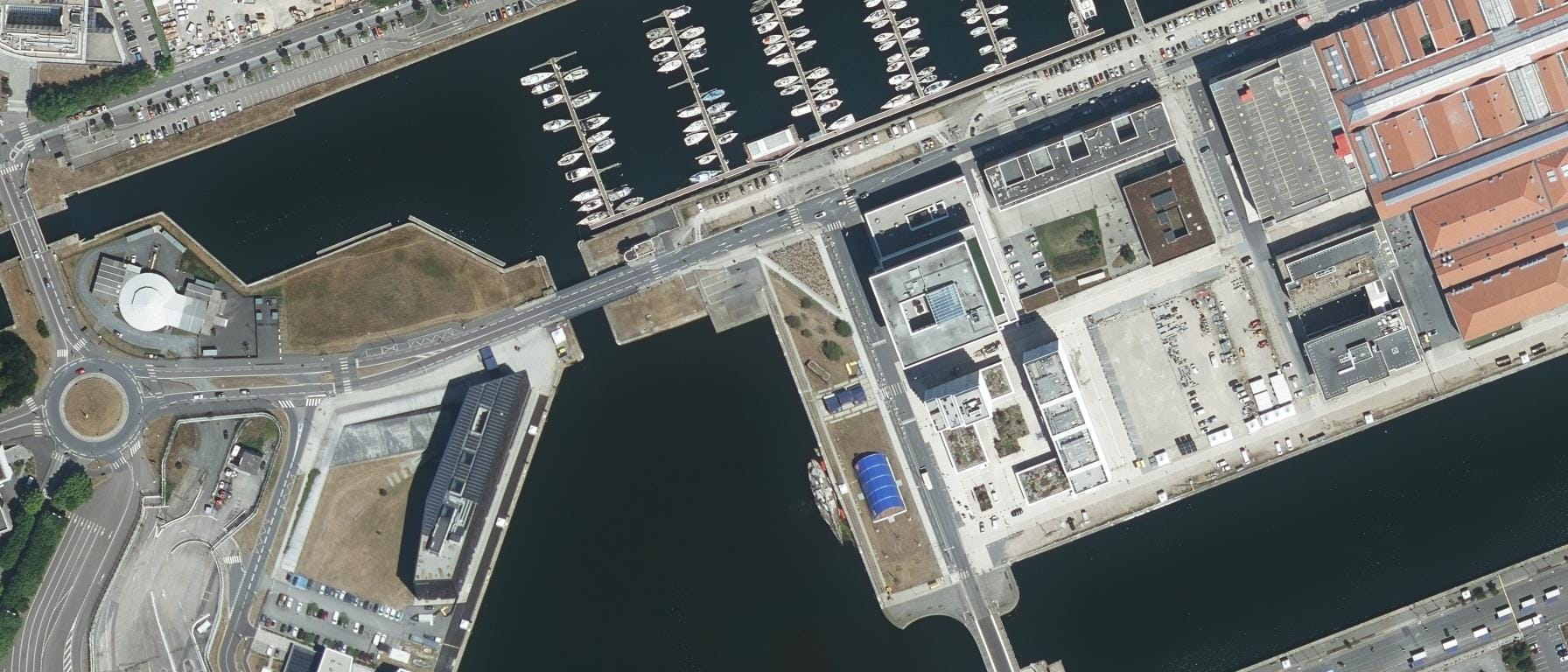 Vue aérienne de EM Normandie - Bachelor en Management - Campus Le Havre