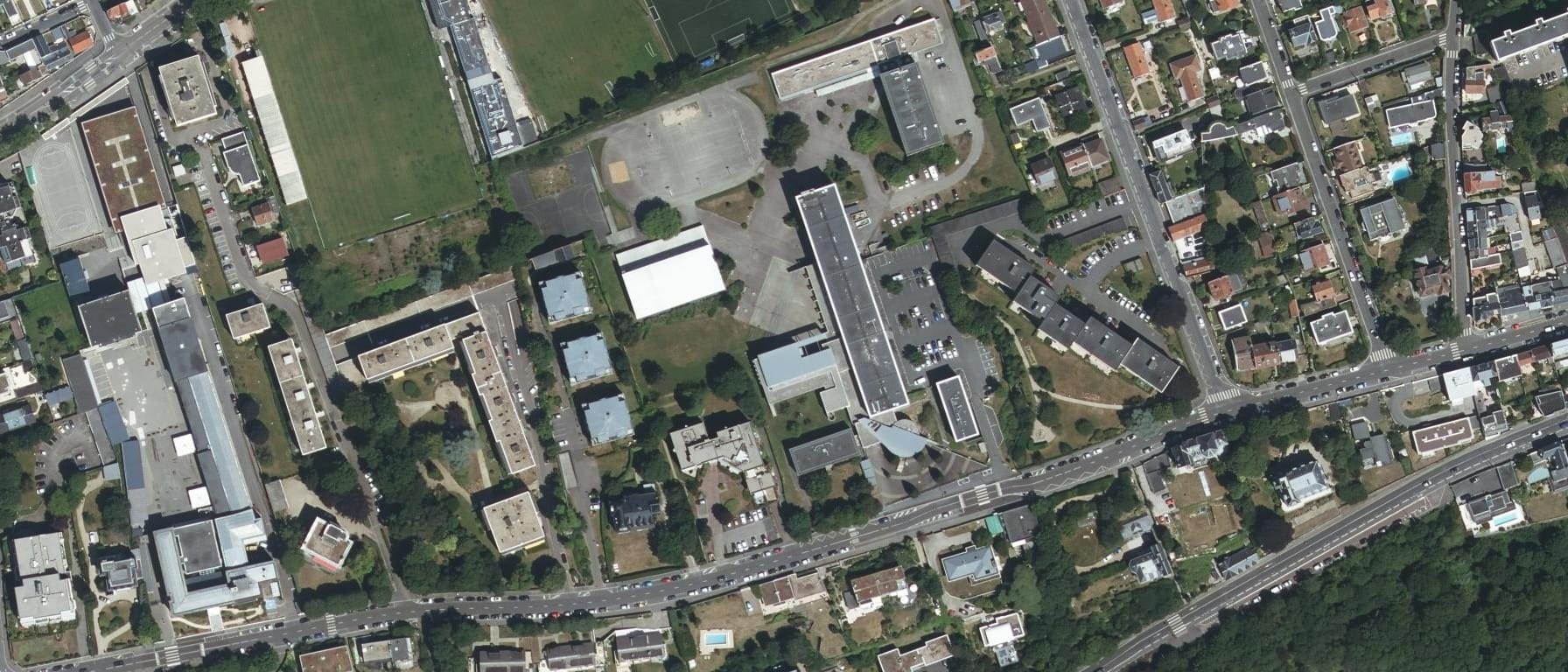 Vue aérienne de Lycée Claude Monet