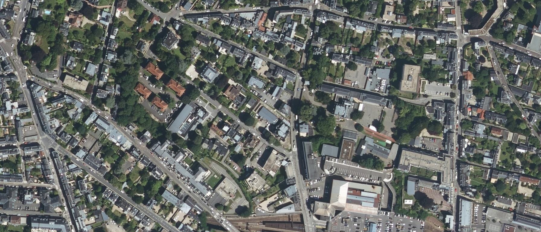 Vue aérienne de Lycée Les Tourelles