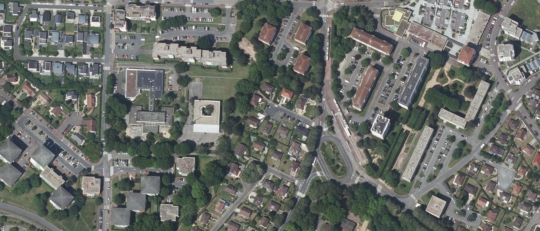 Vue aérienne de Lycée Val De Seine (Le Grand-Quevilly - 76)