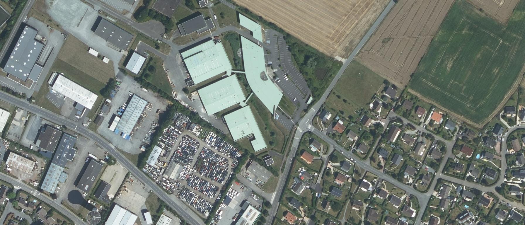 Vue aérienne de CFA Bâtiment Le Havre