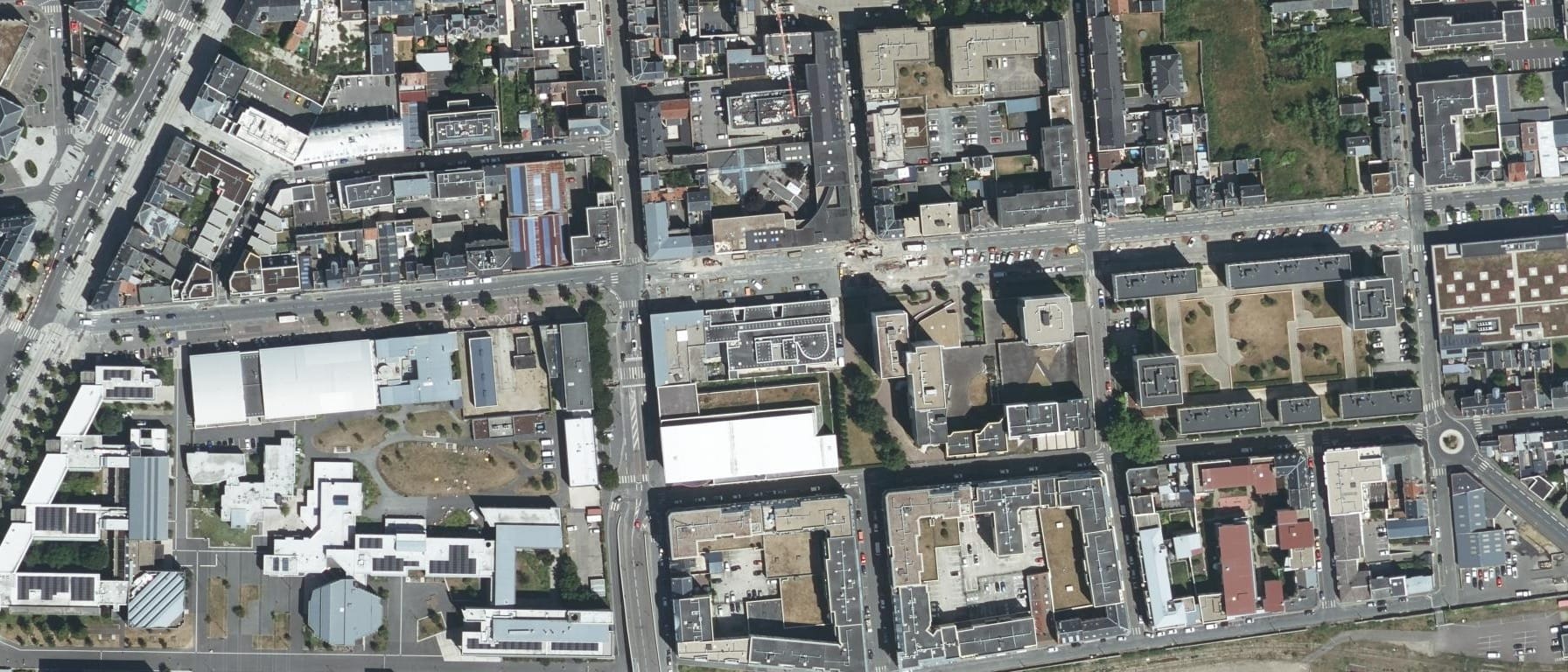 Vue aérienne de Ecole Supérieure d'Art et Design Le Havre-Rouen (ésadhar) site du Havre