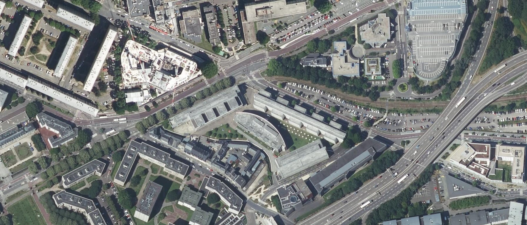 Vue aérienne de Université de Rouen Normandie - Campus Santé