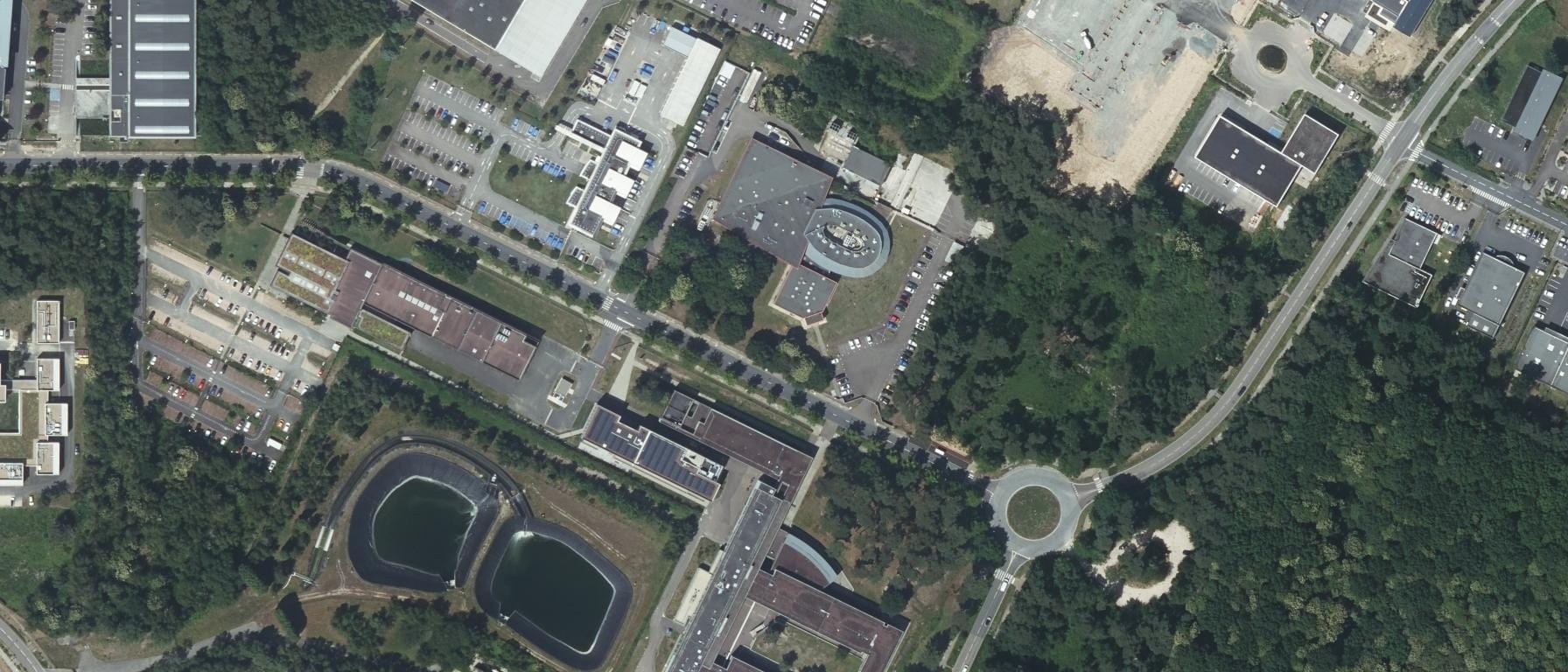 Vue aérienne de ESIGELEC Rouen