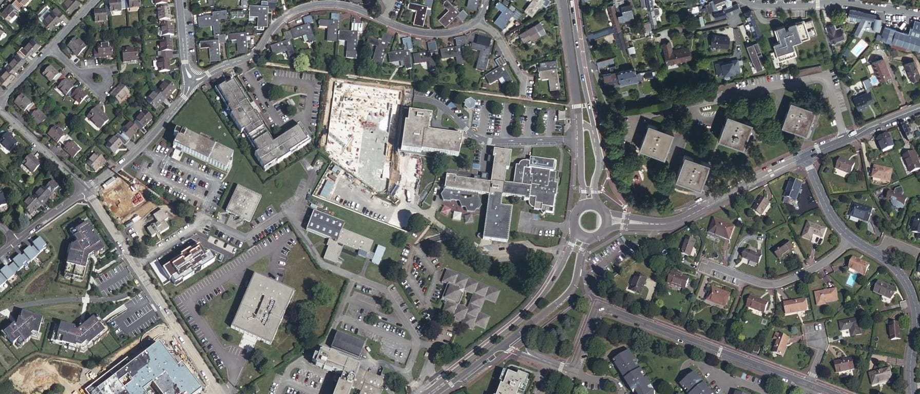 Vue aérienne de Université de Rouen Normandie / CFA-IFA Marcel Sauvage (Mont-Saint-Aignan)