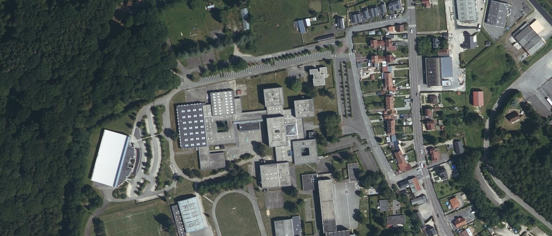 Vue aérienne de Lycée Edouard Delamare Deboutteville - IFPRA