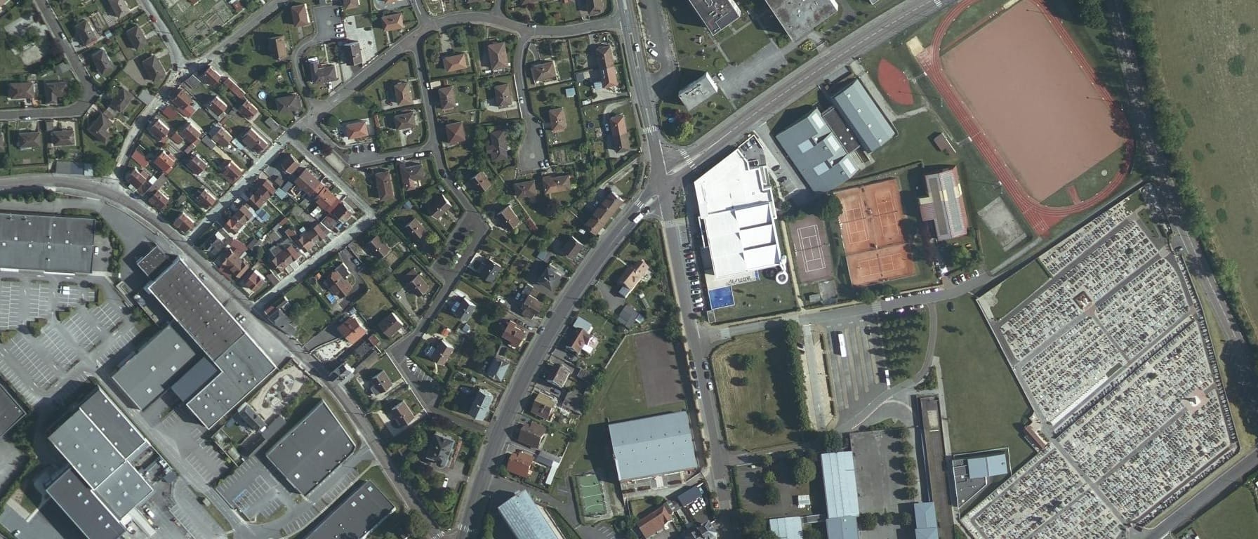 Vue aérienne de IFPRA - Lycée Georges Brassens