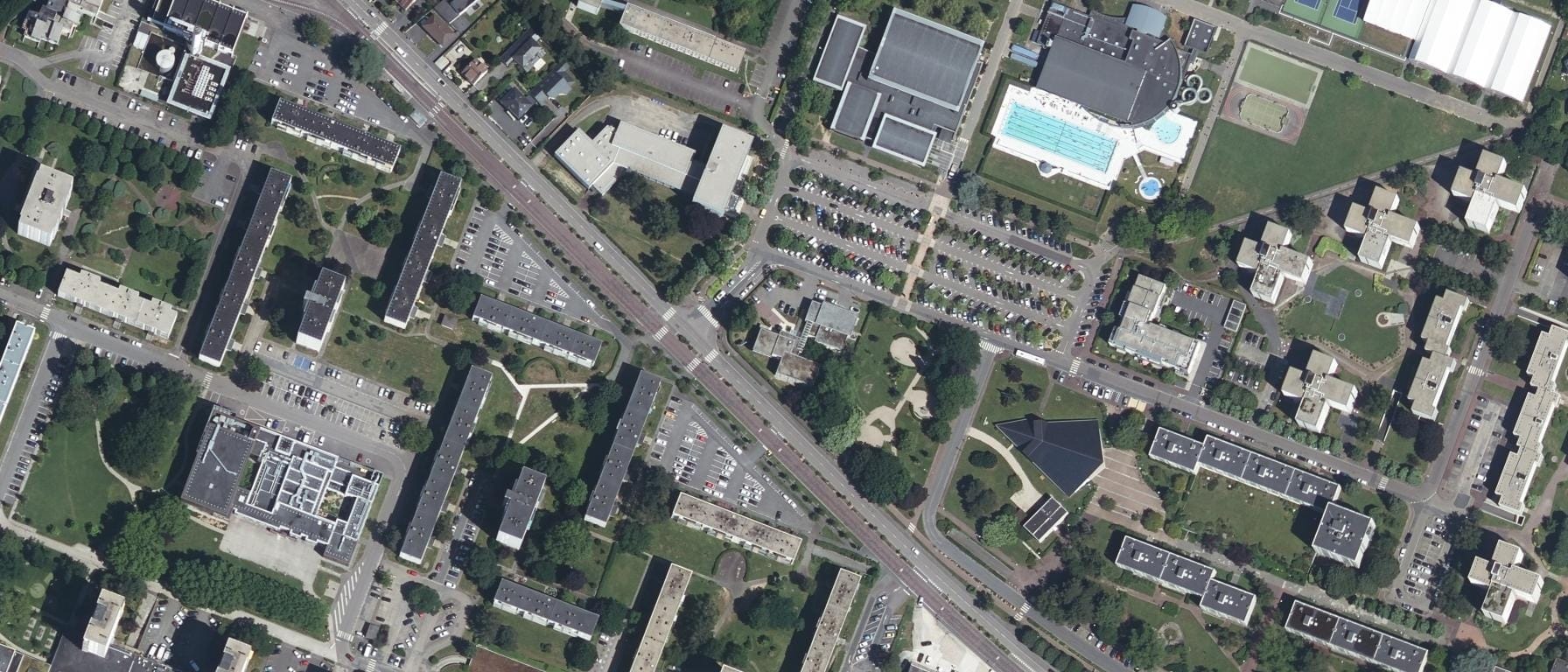 Vue aérienne de GRETA Rouen Maritime - site de Mont-Saint-Aignan