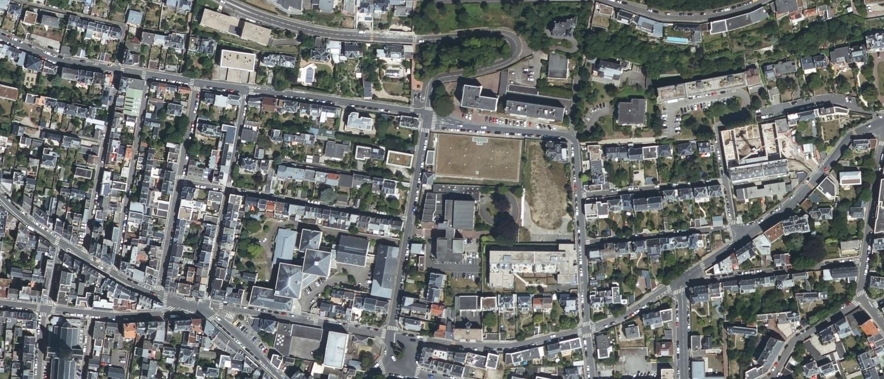 Vue aérienne de IFSI Mary Thieullent CH Le Havre