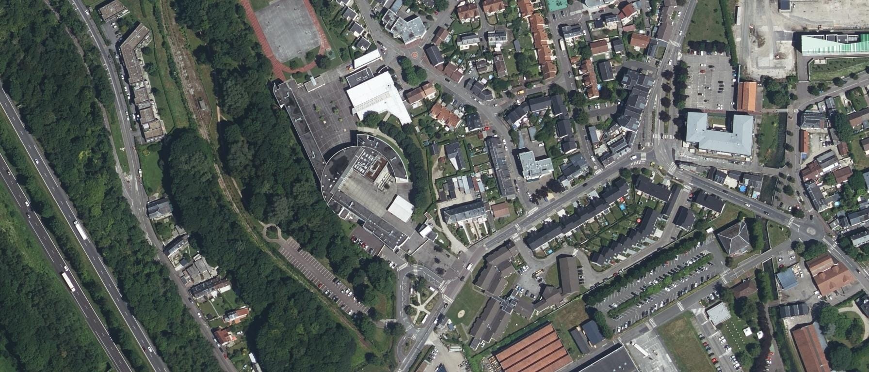 Vue aérienne de IFPRA - Lycée Vallée Du Cailly
