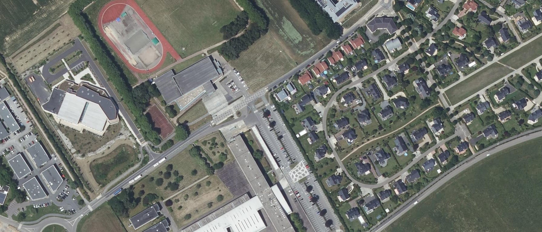 Vue aérienne de Lycée Galilée