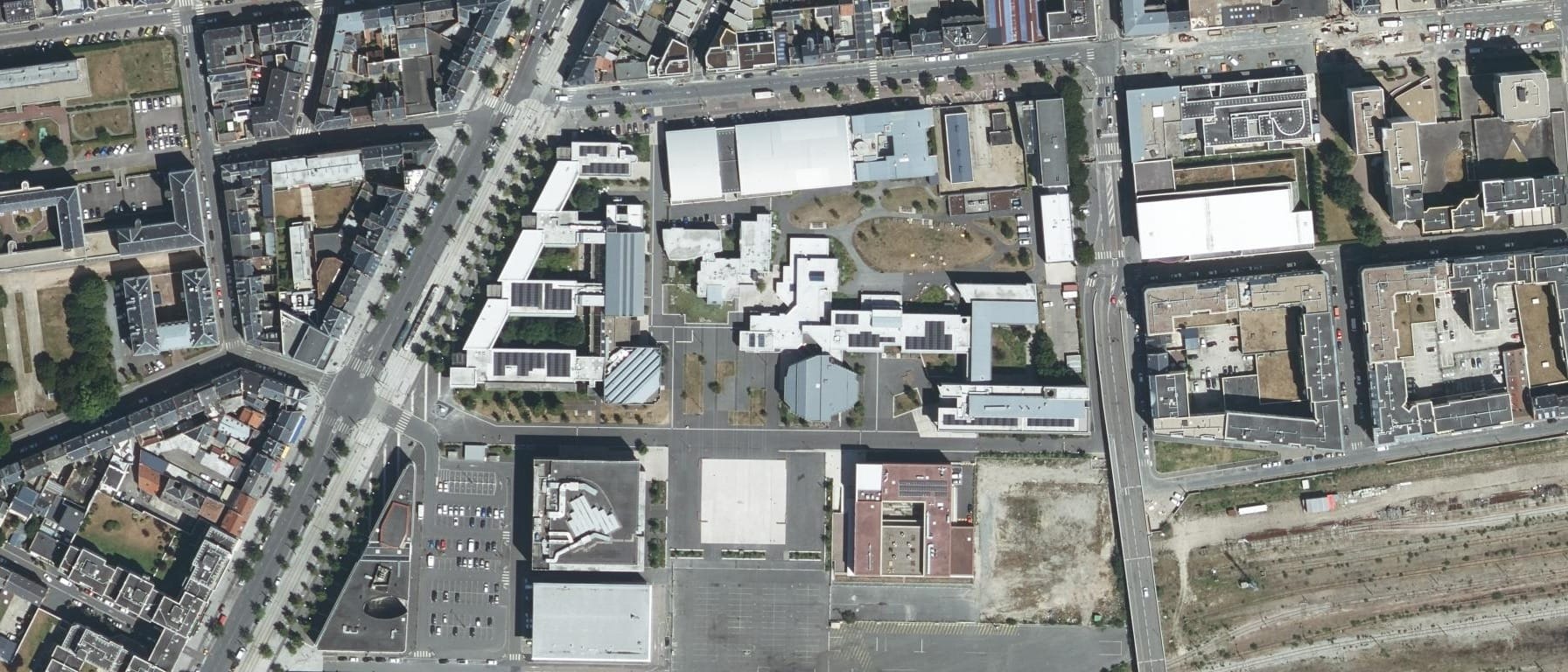 Vue aérienne de INSPE Rouen - Site du Havre